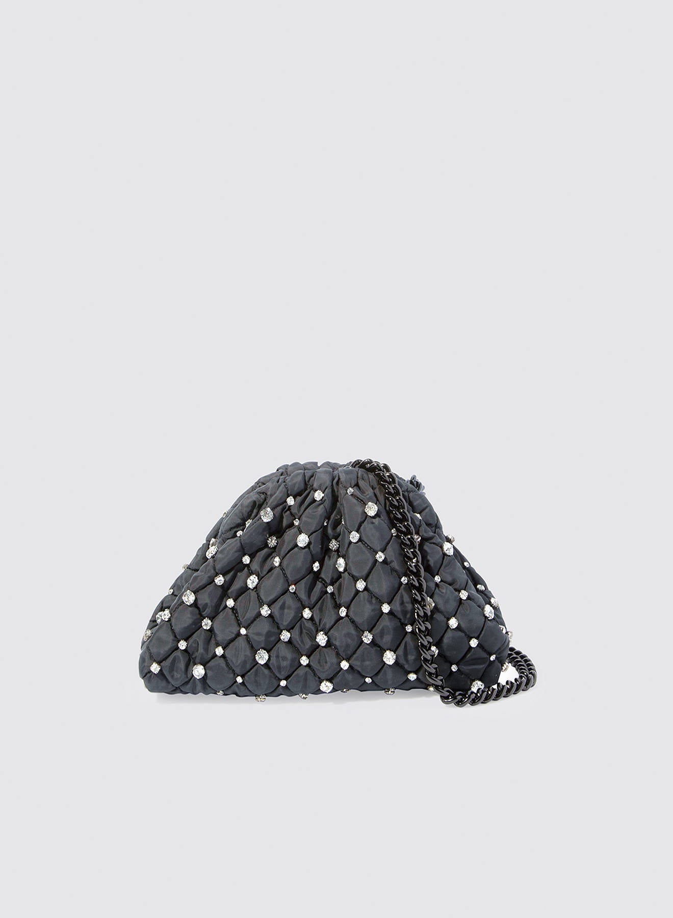 Maria la Rosa Strass Mini Bag Clutch Schwarz Strass