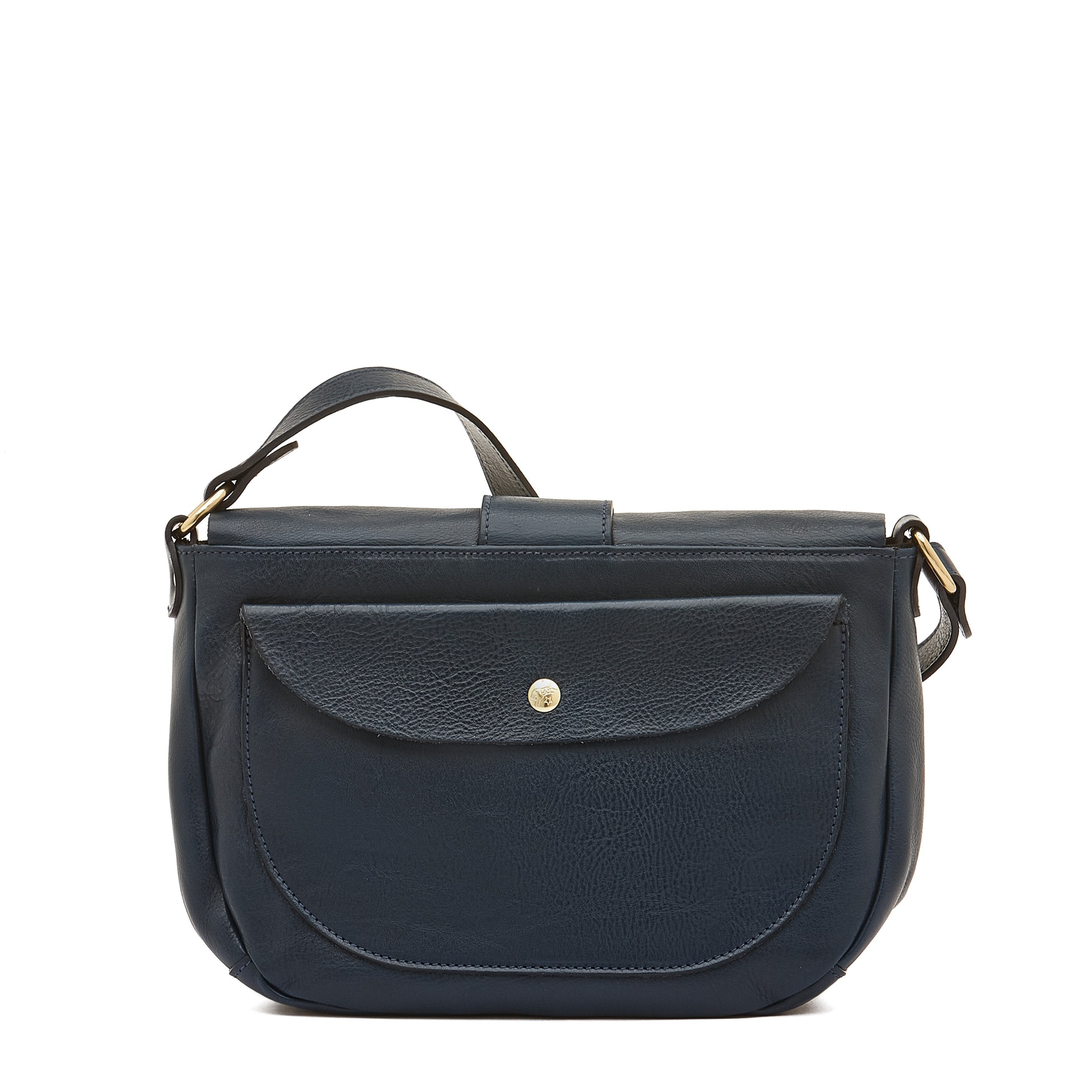Il Bisonte Fausta Medium Umhängetasche Blau Leder