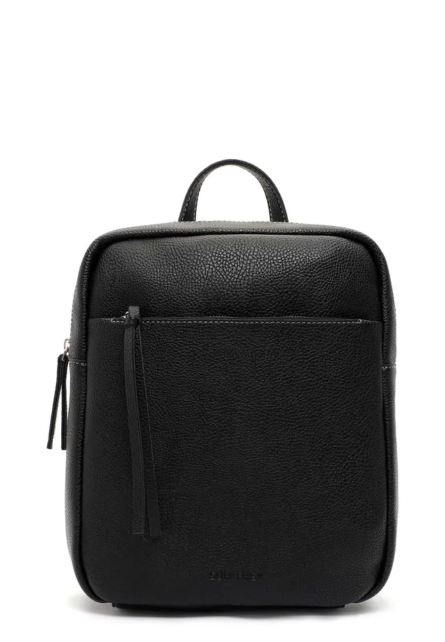 SURI FREY Orry Rucksack Schwarz Genarbt 26 cm