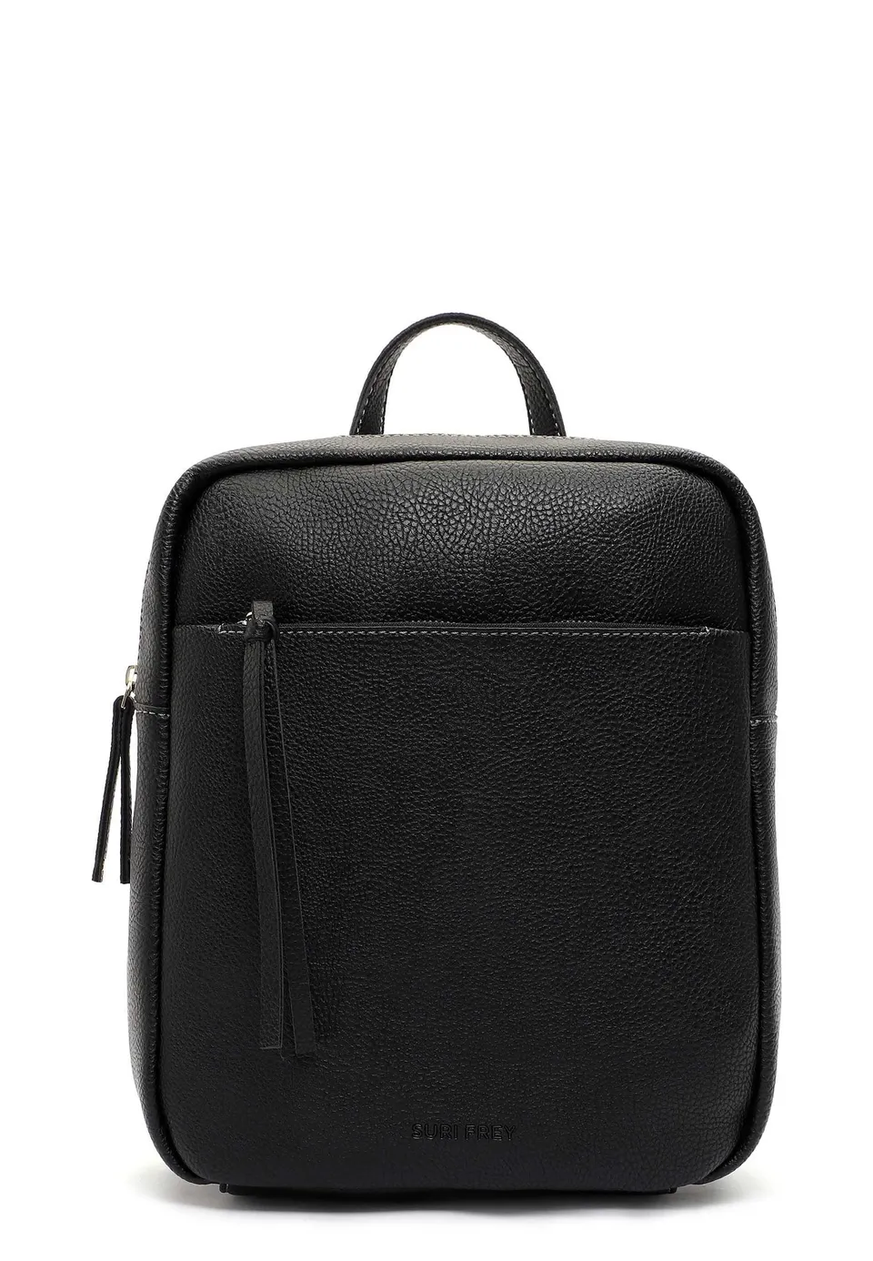 SURI FREY Orry Rucksack Schwarz Genarbt 26 cm