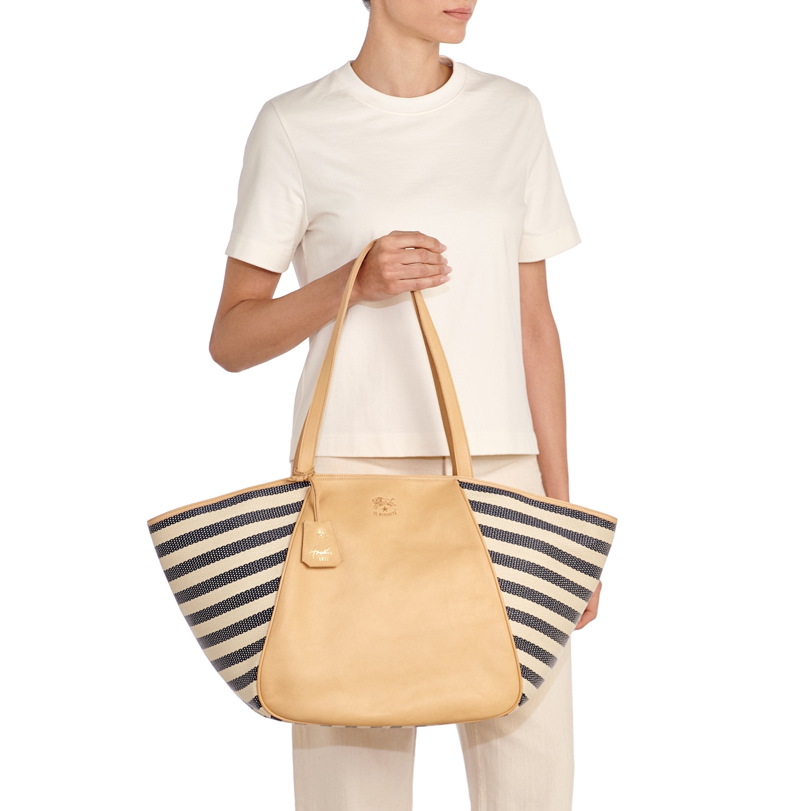 Il Bisonte Archive 1970 Shopper Vollleder Multicolor