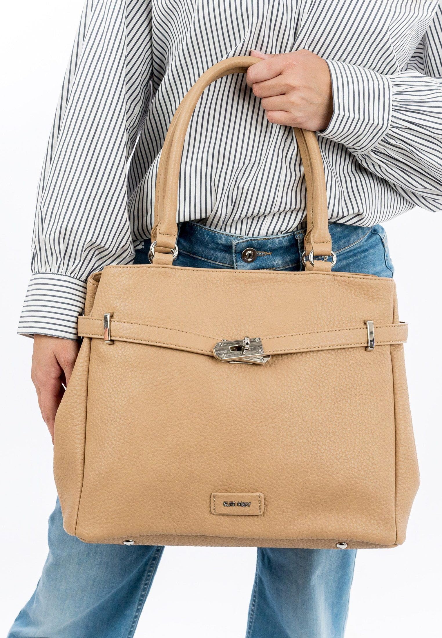 SURI FREY SFY Leony 14813 Shopper Sand mit Reißverschluss