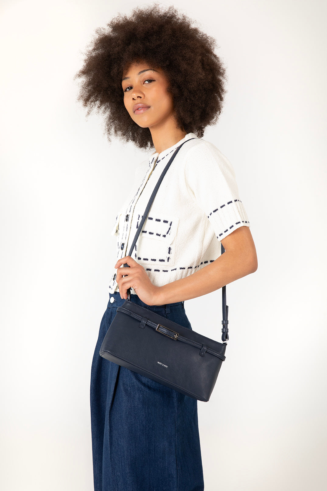 Matt & Nat Mireille Clutch Umhängetasche schwarz