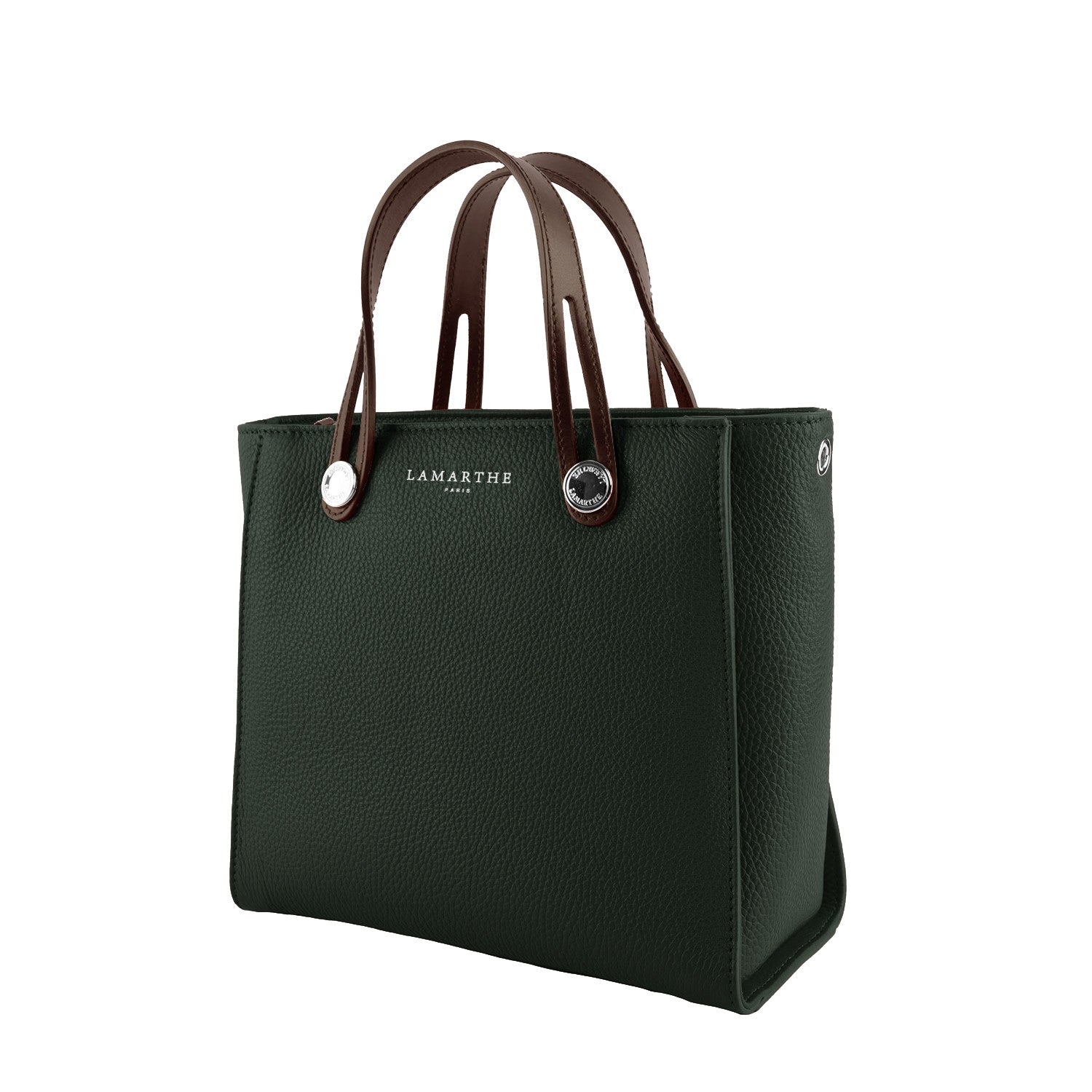 Lamarthe Fidèle Handtasche Grün Vollleder