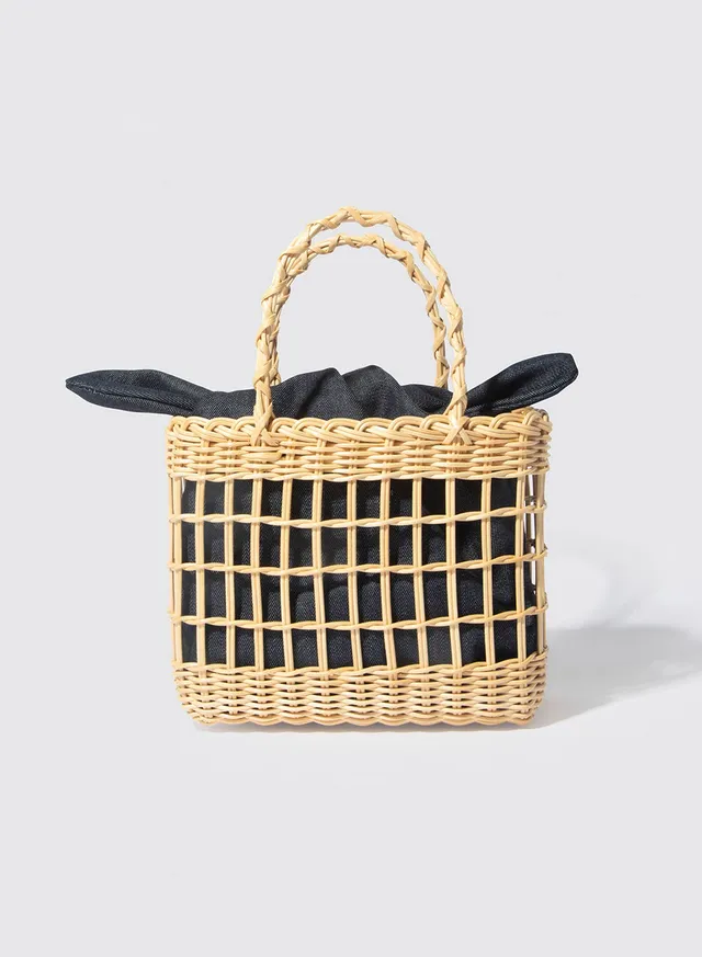 Maria la Rosa Wapiti Basket Square Korb Natural Stroh
