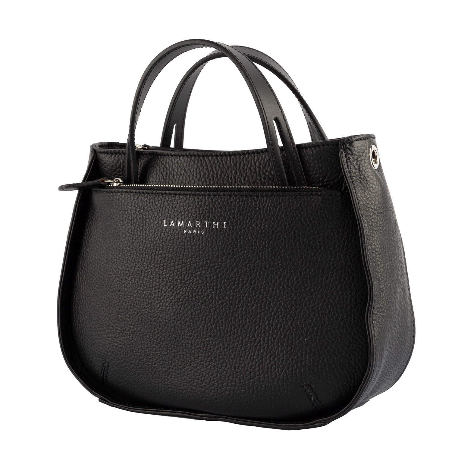Lamarthe Fidèle S Crossbody Schwarz Vollleder
