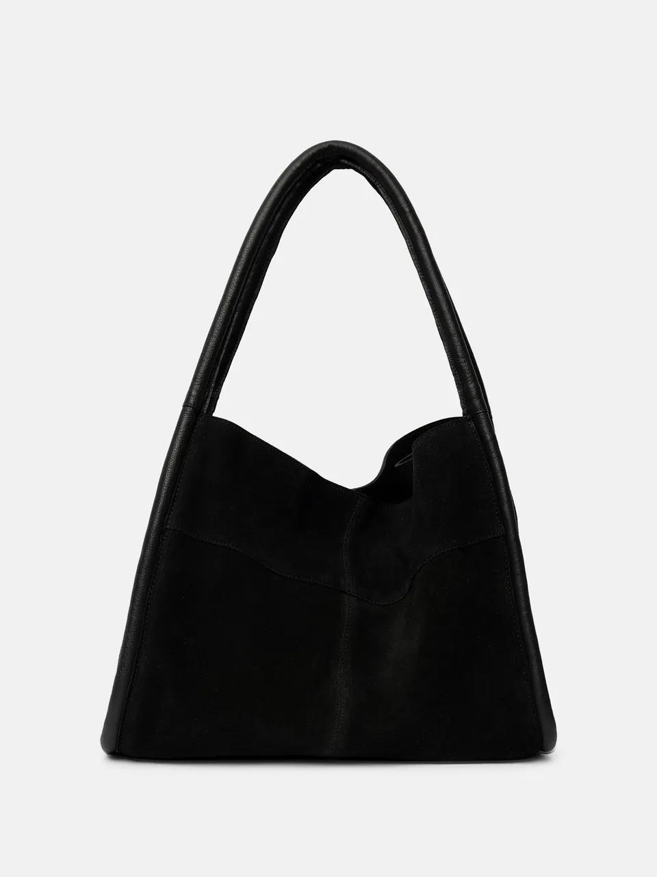 RE:DESIGNED Meno Shopper Schwarz Veloursleder