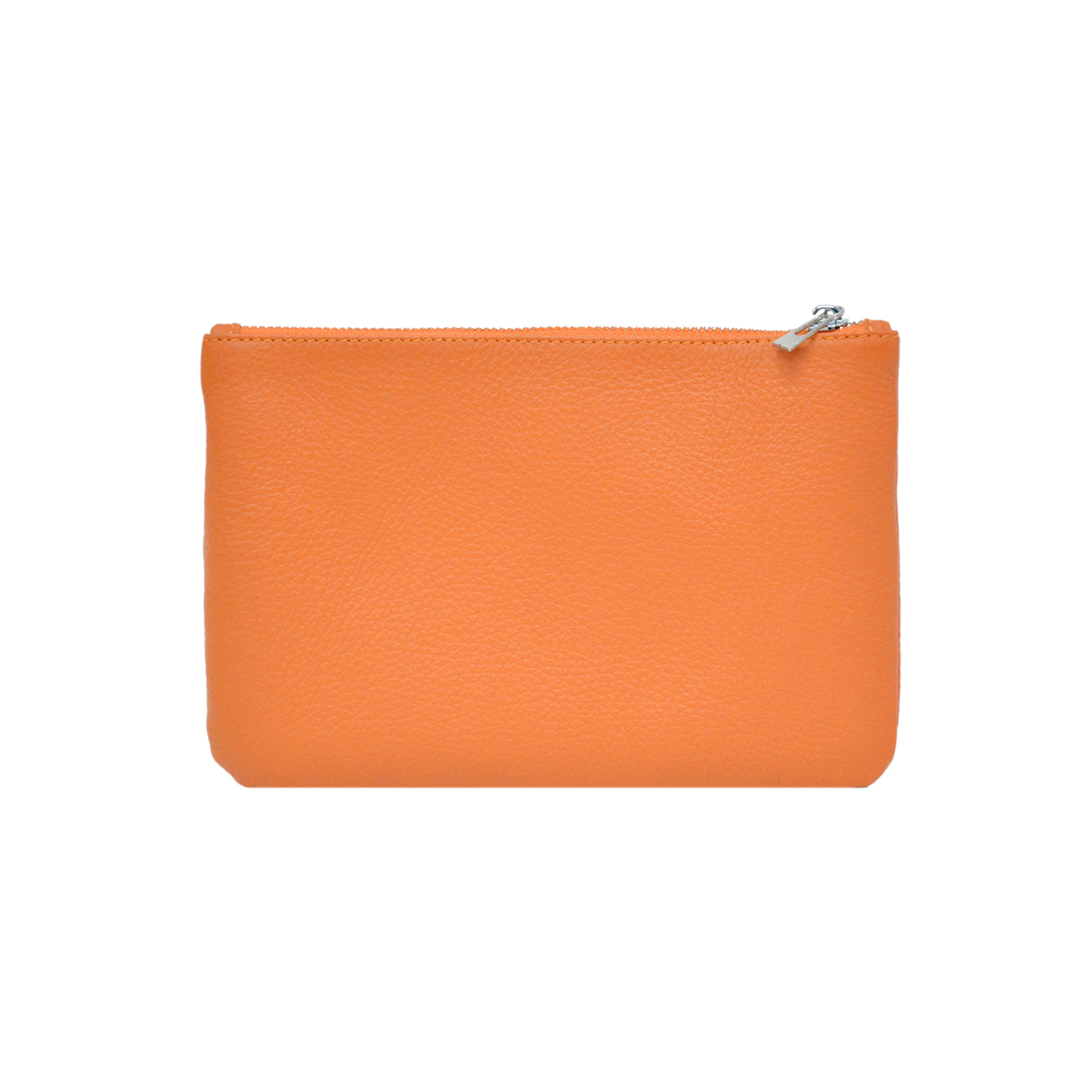 Lamarthe Prestige Clutch Orange Rindsleder