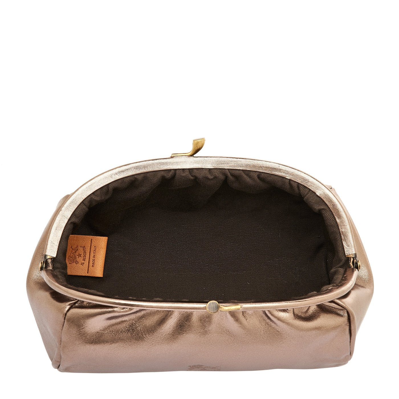 Il Bisonte Beautycase Bronze Metallicleder Damen