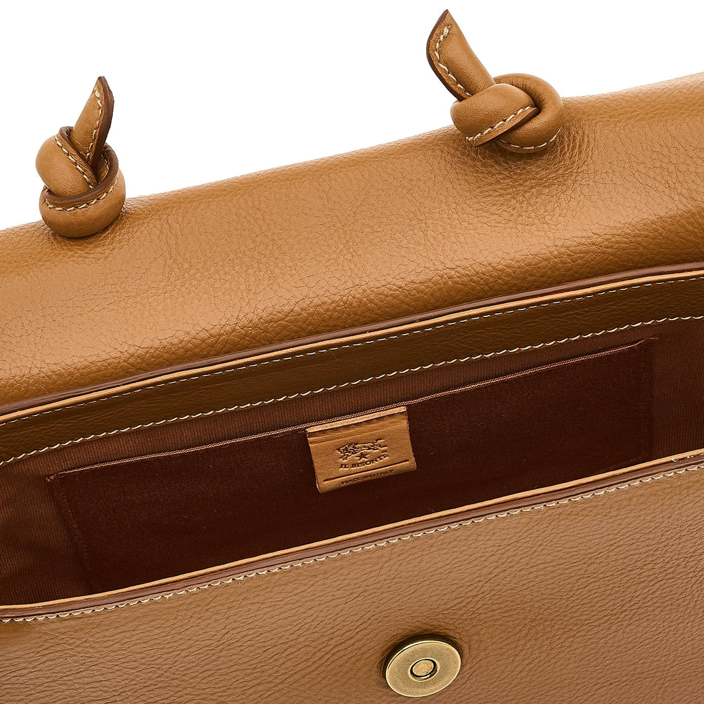 Il Bisonte 1978 Handtasche Rindsleder Umhängeriemen