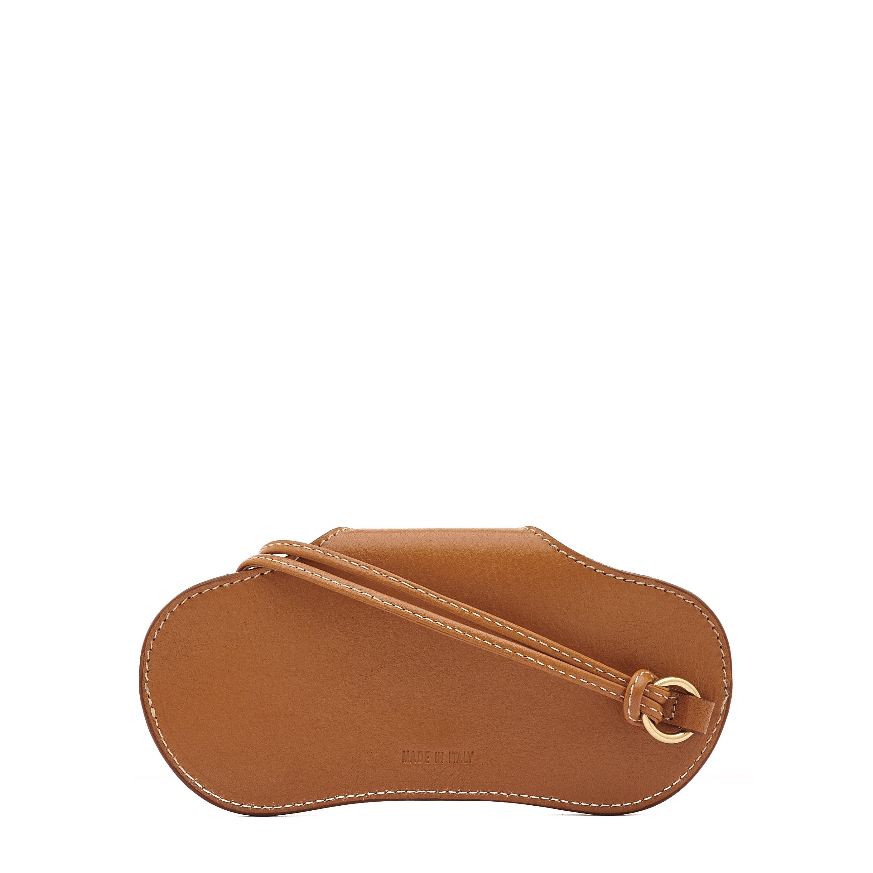 Il Bisonte Nina Brillenetui Damen Gianduia Vollleder