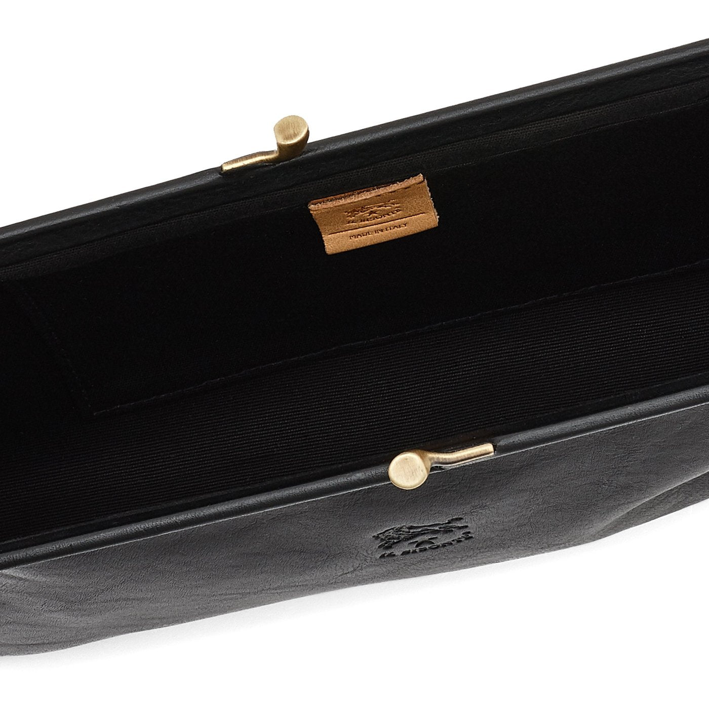 Il Bisonte Manuela Pochette Schwarz Vollleder