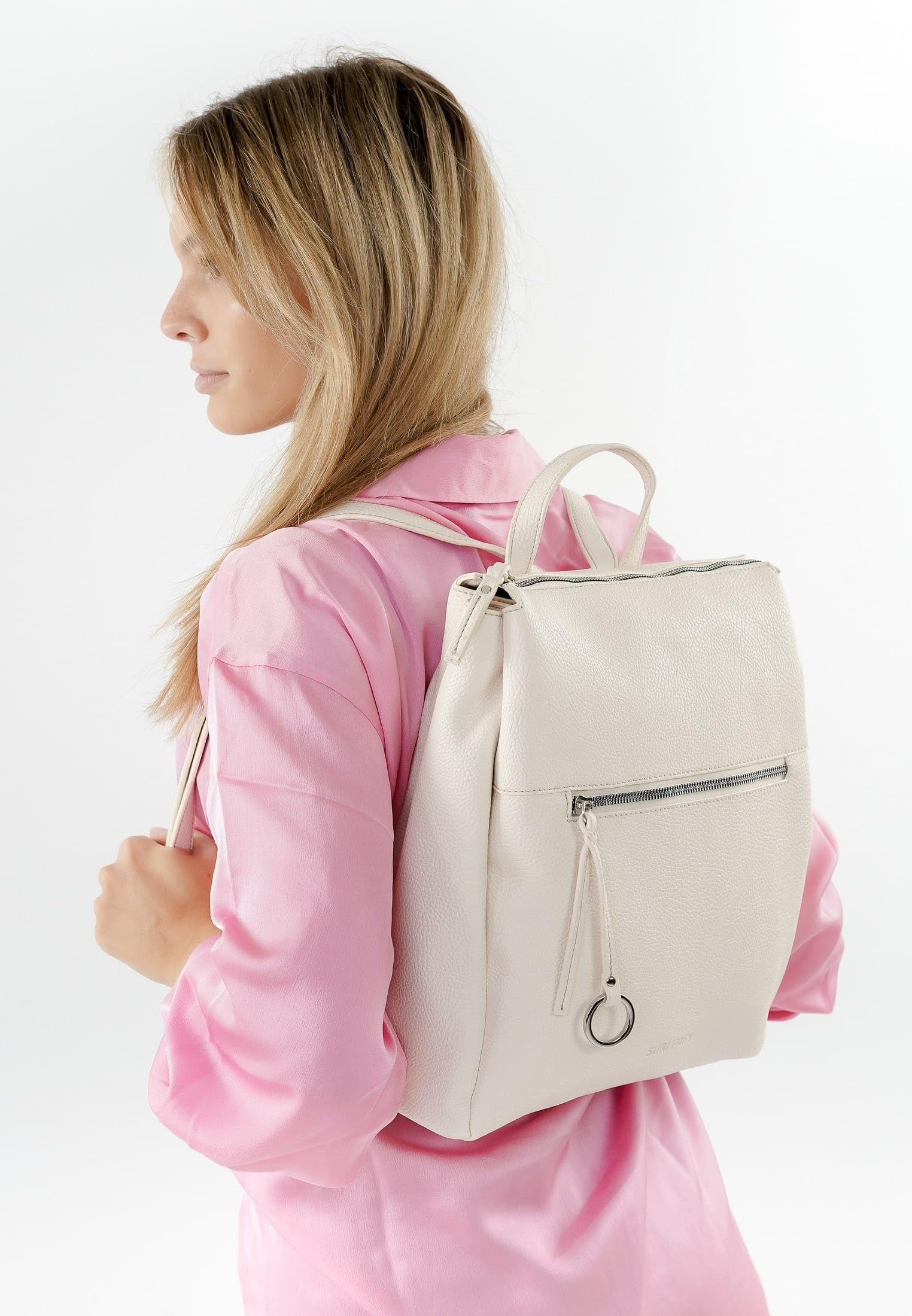 SURI FREY Debby Backpack Rucksack Cream 27x34x10